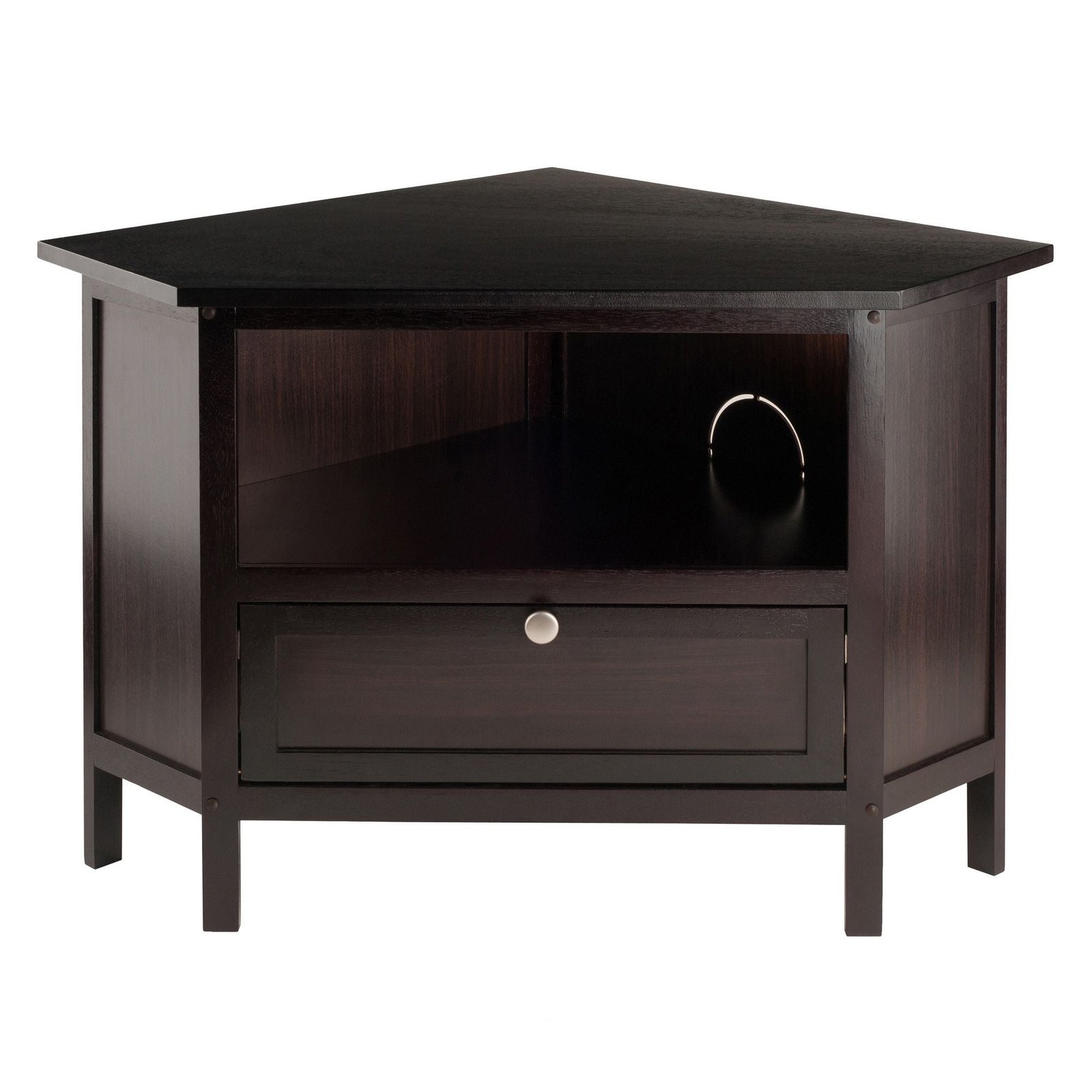zena espresso corner tv stand