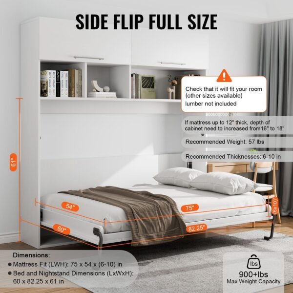 deluxe full diy murphy bed kit mechanical hardware for wall folding bed
