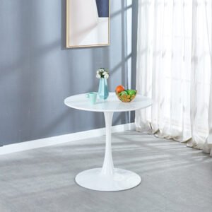 white tulip table mid century dining table for 2 4 people with round mdf table top
