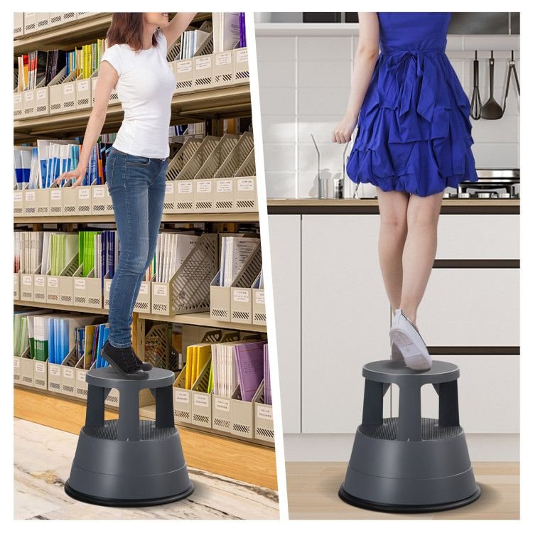 330 lbs capacity step stool with non slip rubber platform for home or office use stylish & practical stools & ottomans
