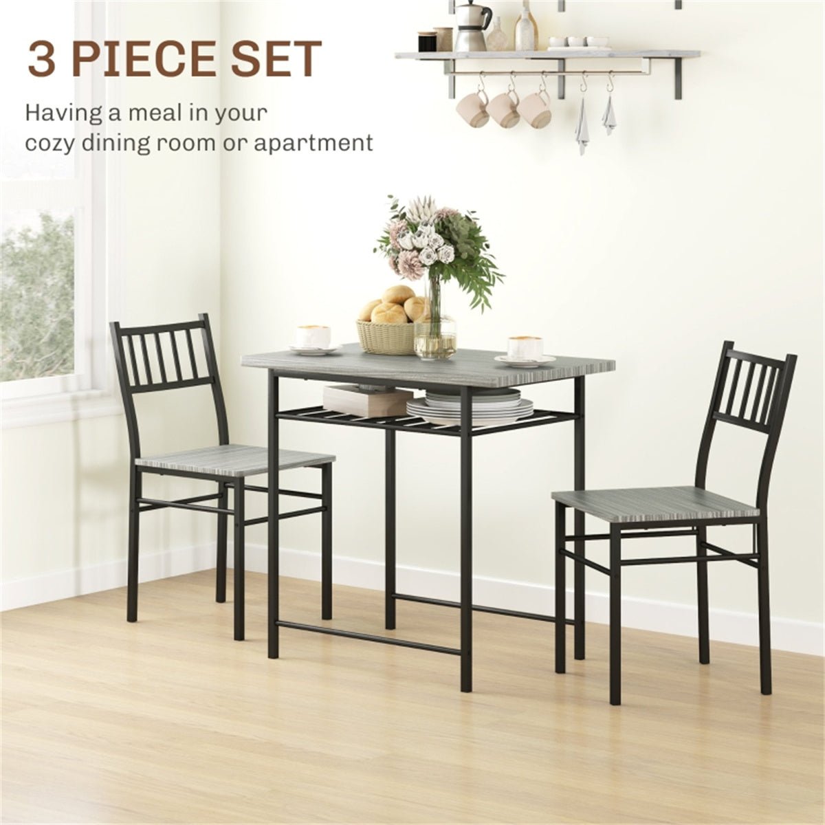 dining table set gray