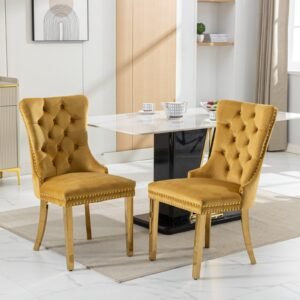 fcj a&a furniture's nikki modern high end tufted dining chair contemporary velvet upholstered golden stainless steel plating
