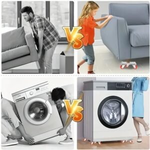 heavy duty 5 wheel furniture dolly 4 boosterpads 4 non slip pads carbon panel moving cart reinforced steel max living room sofas
