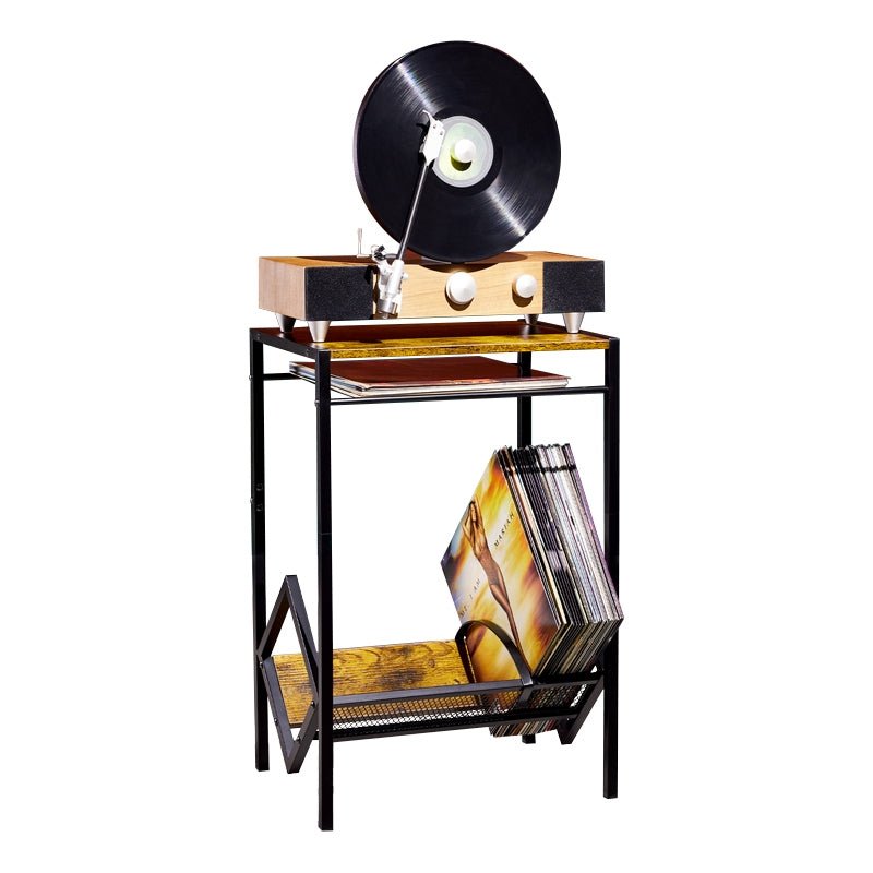 record player stand, turntable stand, record player table, wood record player stand, turntable stand with record storage