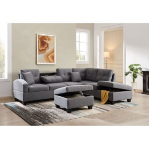 winforce morden style muebles de sala set furniture luxury divano letto corner sofa