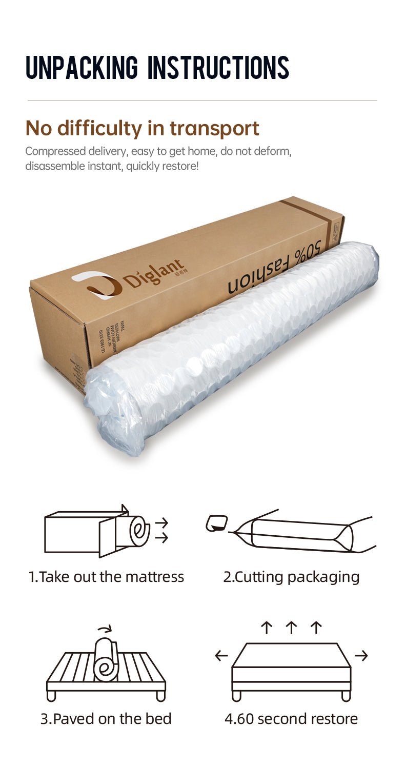 free shipping diglant 14 inch king supportive pressure relief soft plush hybrid memory foam with pocket springs mattress
