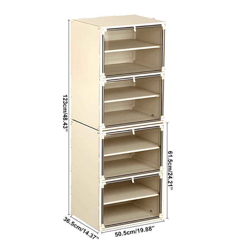 space saving stackable shoe rack,3/6 tier combination organizer , load bearing capacity, breathable, odorless