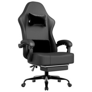 ergonomic adult gaming chair pocket spring cushion footrest breathable pu leather adjustable headrest lumbar support desk chair