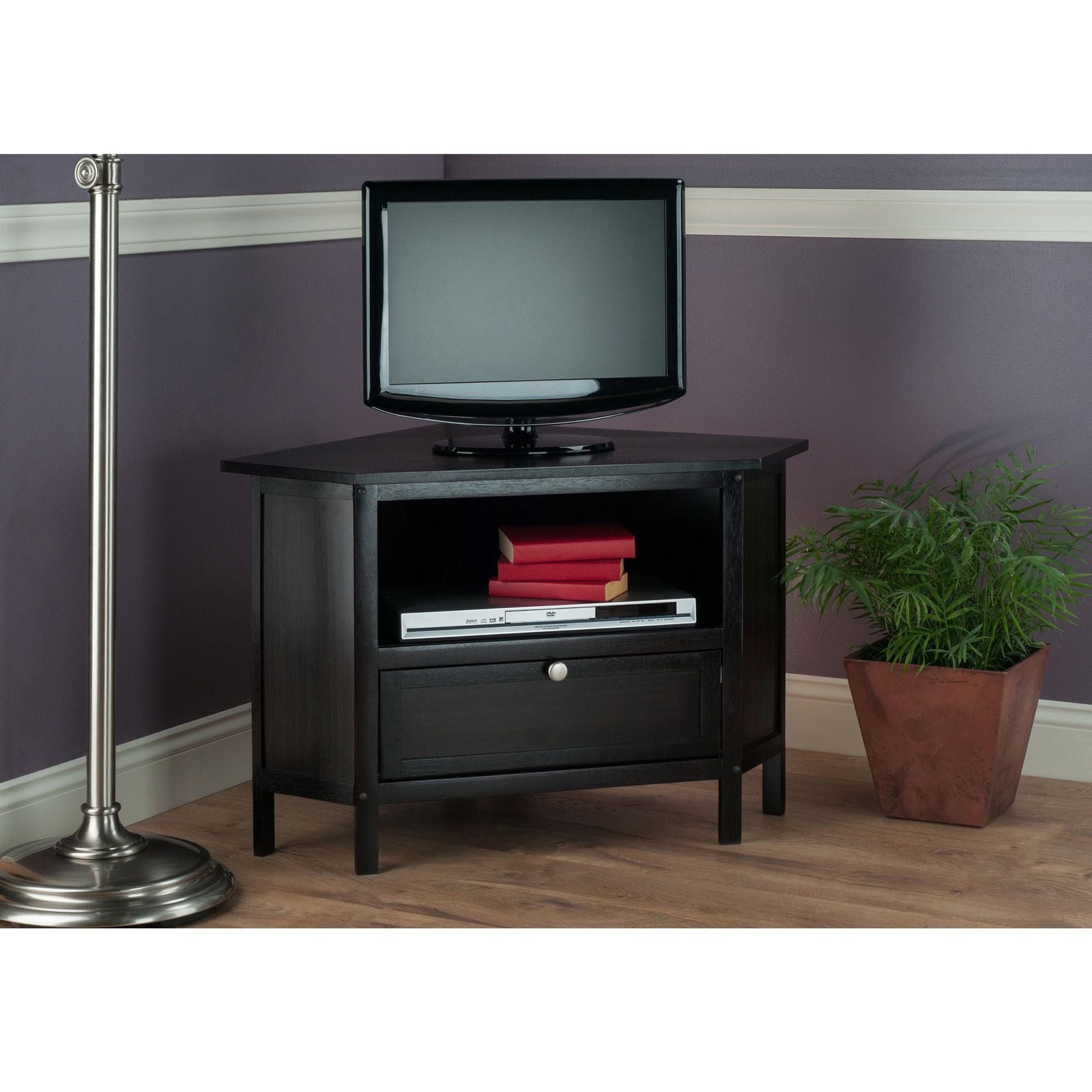 zena espresso corner tv stand