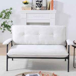53 inch polyester blend sofa for small apartments spacious layout for various living scenarios for watching movies and working