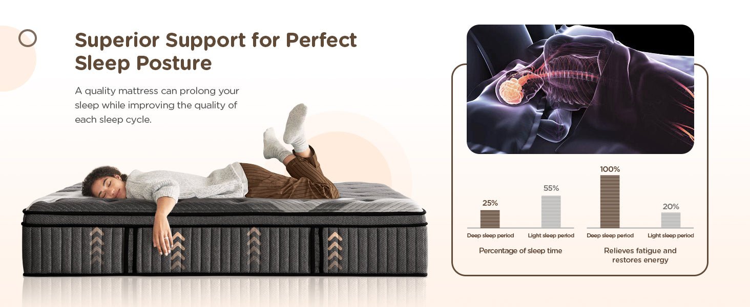 free shipping diglant 14 inch king supportive pressure relief soft plush hybrid memory foam with pocket springs mattress
