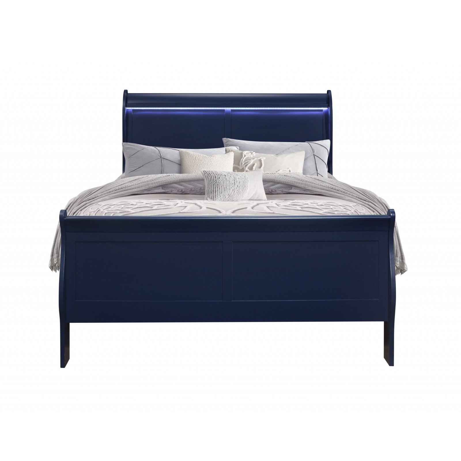 hms blue double and king size platform bed frame with storage tufted soft style for bedroom and apartment furniture