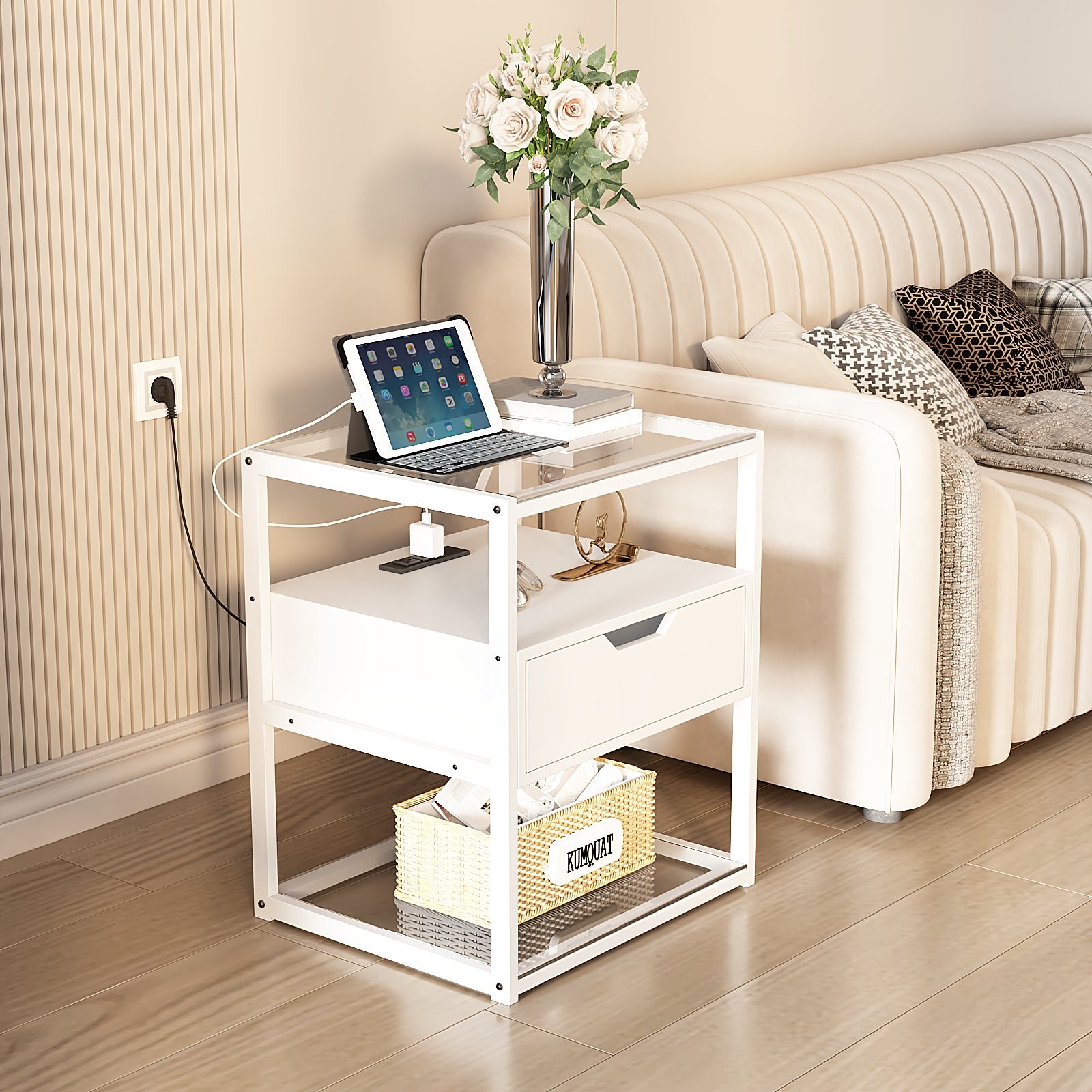 yq jenmw modern simple and luxury bedroom nightstand simple shelf