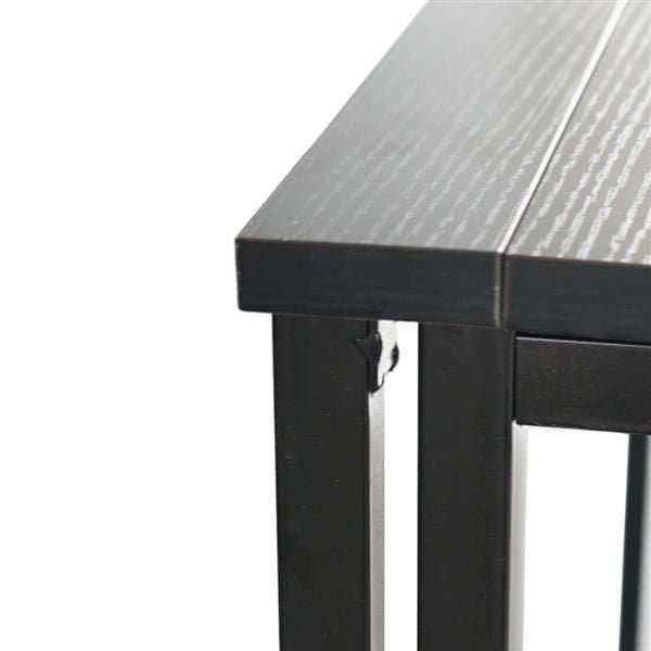 black simple collapsible computer desk