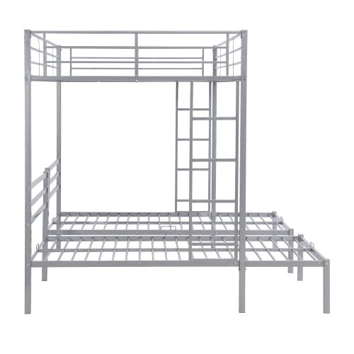 fcj full over twin modern design foldable bunk bed with built in shelf for bedroom living room hotel warehouse double size