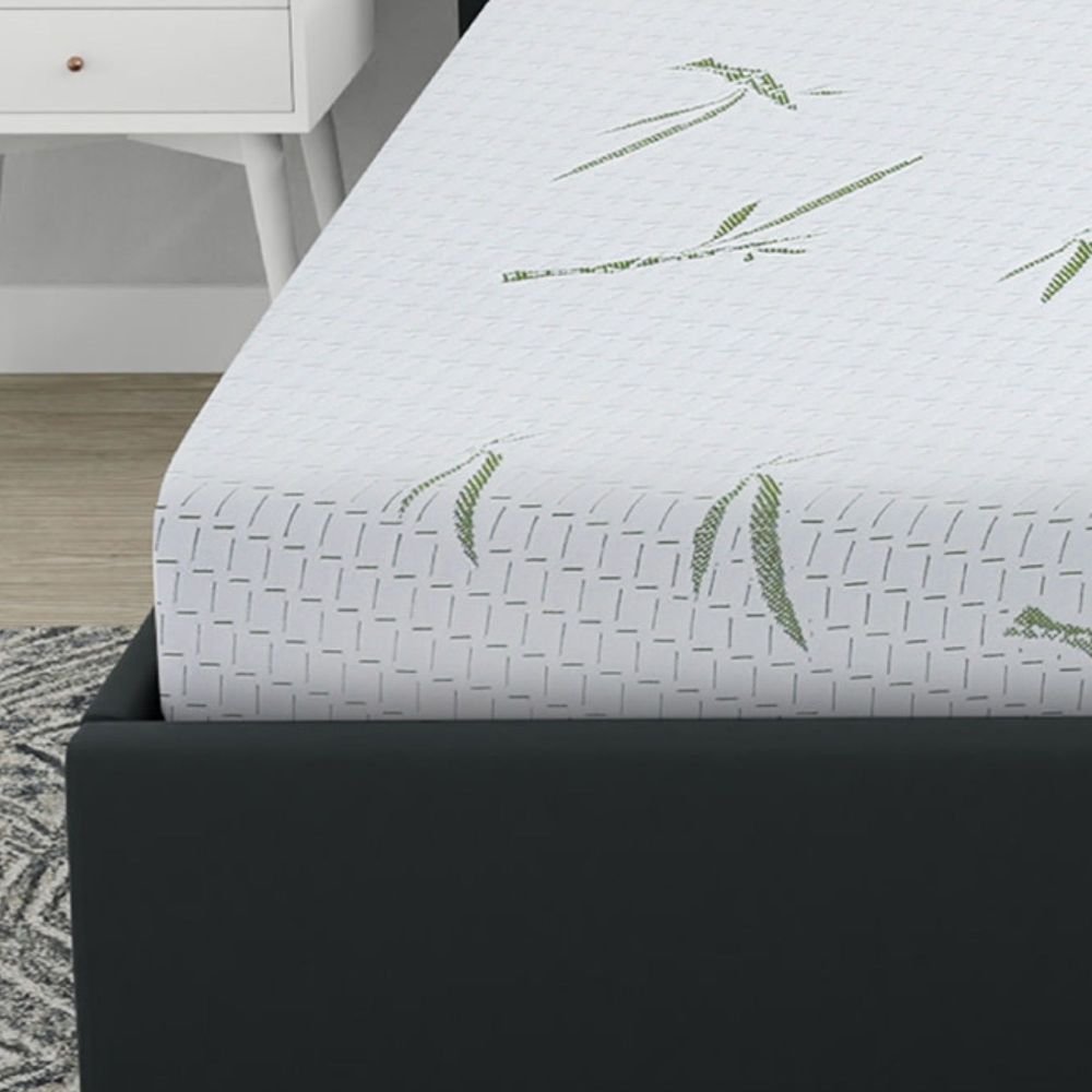 8 inch dual layer memory foam mattress with bamboo infused cover full