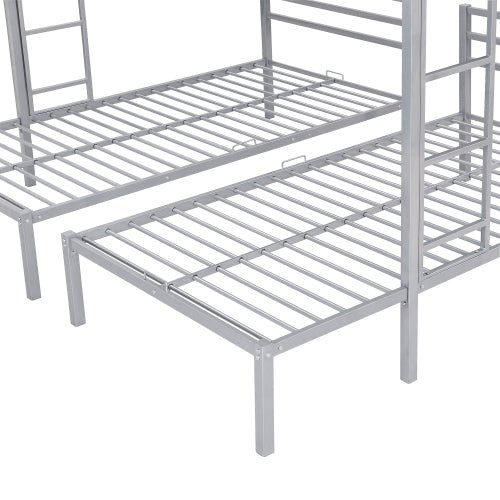 fcj full over twin modern design foldable bunk bed with built in shelf for bedroom living room hotel warehouse double size