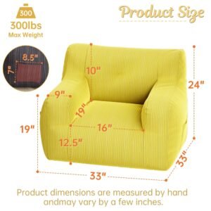 bean bag sofas for adults and kids tufted soft stuffed accent chair with pocket for living room and bedroom