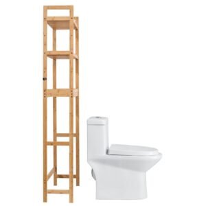 3 tier over the toilet storage organizer space saving bathroom furniture rack