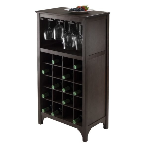 ancona 20 bottle modular wine cabinet with glass rack an elegant solution for wine storage