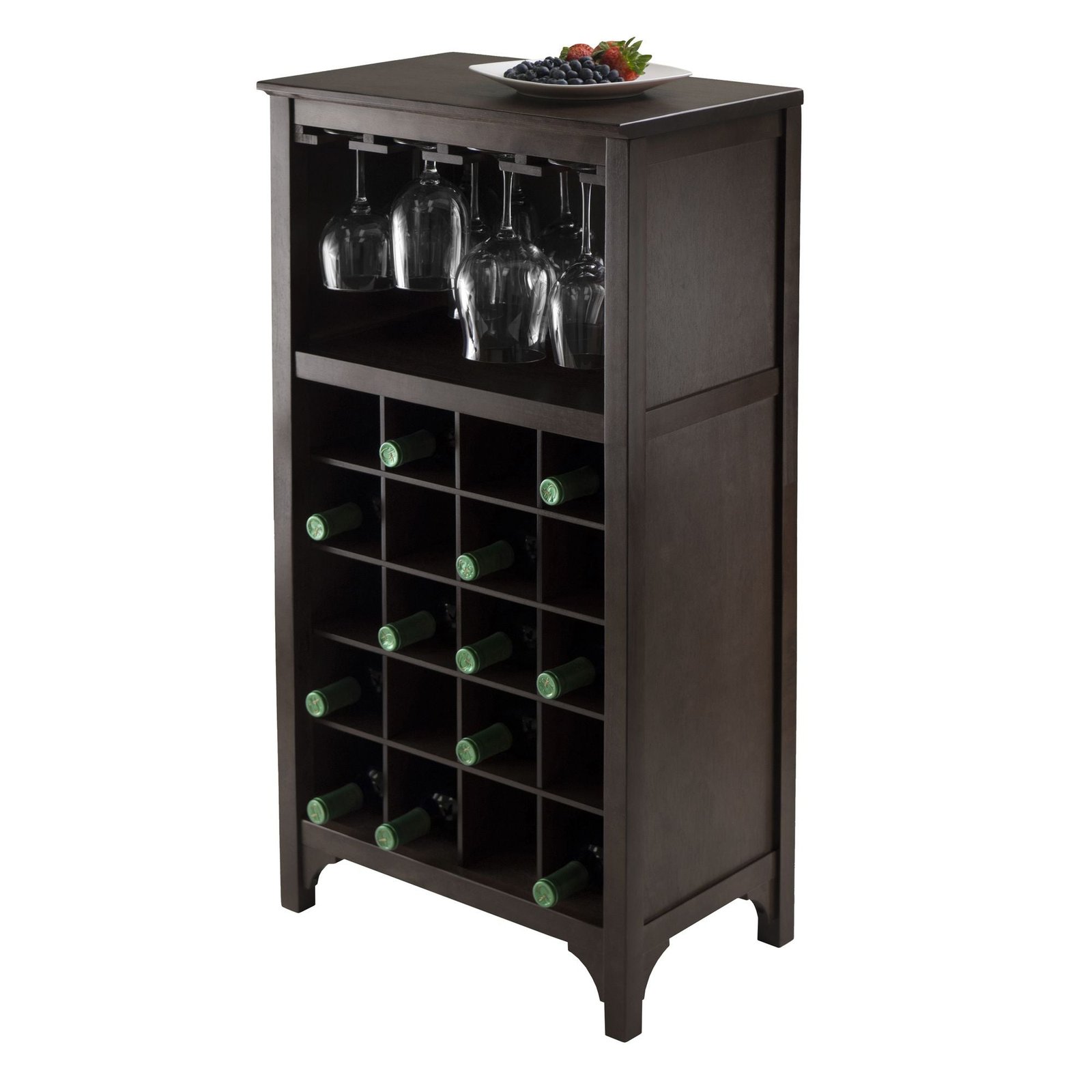 ancona 20 bottle modular wine cabinet with glass rack an elegant solution for wine storage