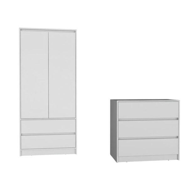 hms king size two piece white bedroom set modern european style solid wood mdf wood reclining storage for home furniture