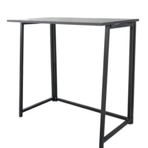 black simple collapsible computer desk