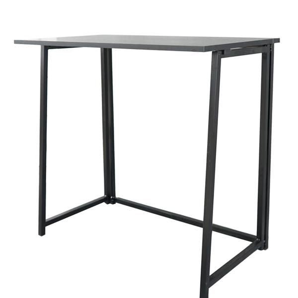 black simple collapsible computer desk