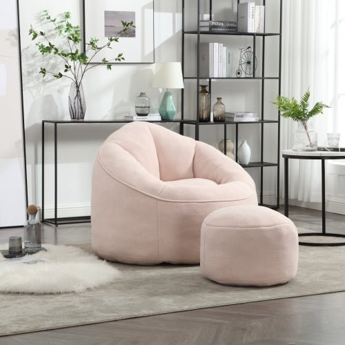 fcj high pressure foam bean bag chair bedding padded bean bag sofa with compressed footrest comfortable bean bag sofas
