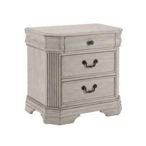wood night stand, white cabinet