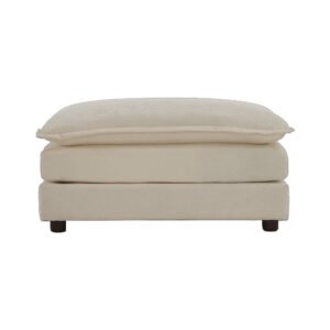 chenille fabric ottomans footrest to combine with 2 seater sofa, 3 seater sofa and 4 seater sofa, beige