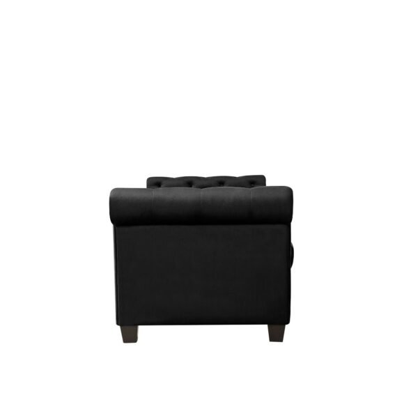 2038 large rectangular black sofa stool elegant ottoman for comfort & style